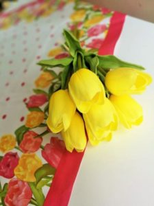 Sárga tulipán csokor
